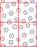 Blueberry Circle Graphic Repeat Rug