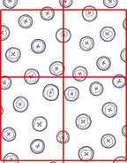 Blueberry Circle Graphic Repeat Rug