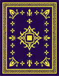 Golden Royal Court Medallion Rug