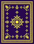 Golden Royal Court Medallion Rug