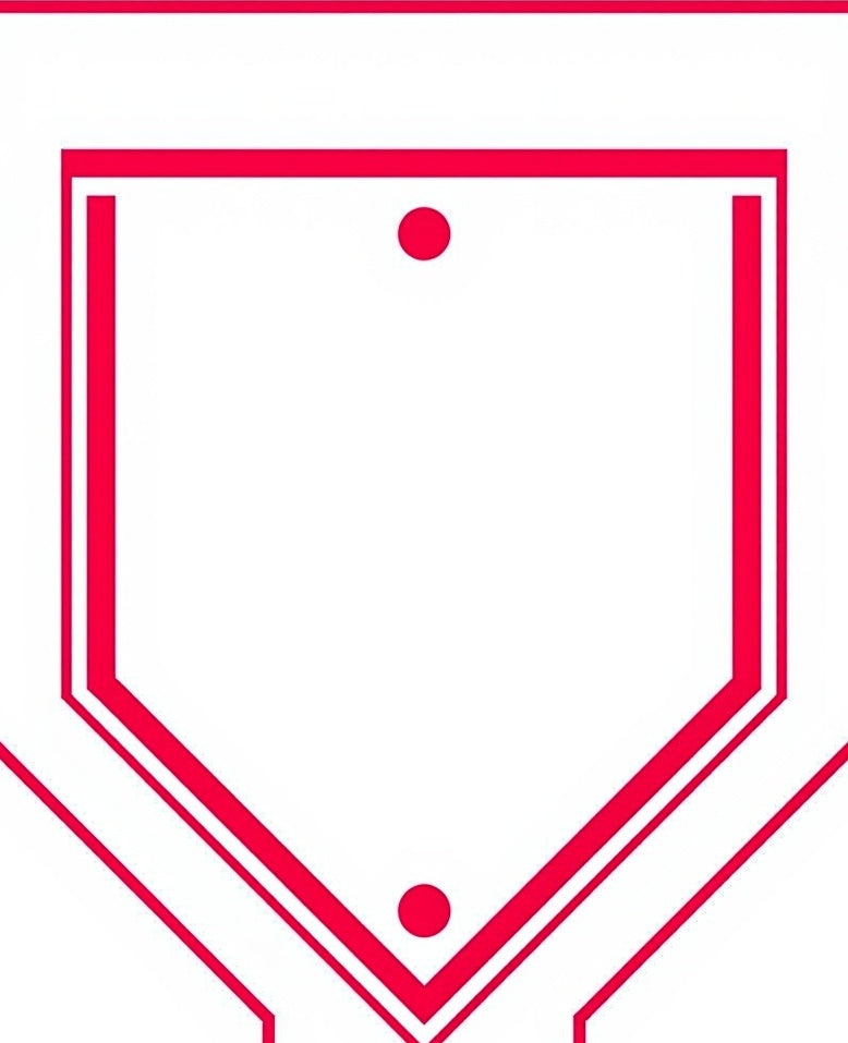 Bold Crimson Shield with Dots Rug