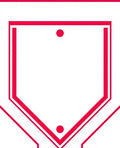 Bold Crimson Shield with Dots Rug