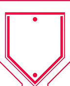 Bold Crimson Shield with Dots Rug