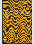Golden Onyx Wave Overlay Rug