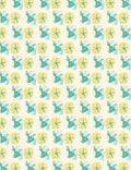 Pastel Yellow Blue Organic Roundlets Rug