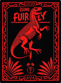 Red Raptor Frame Art Rug