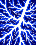 Midnight Blue Branch Abstract Rug