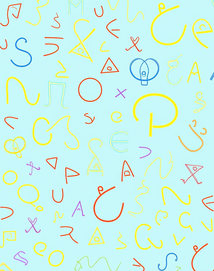 Whimsical Colorful Abstract Doodles Rug