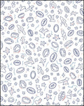 Whimsical Starburst Doodle Sporty Shapes Rug