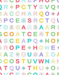 Pastel Alphabet Icons Whimsical Rug
