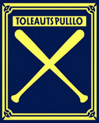 Navy Yellow Crossed Bats Emblem Rug