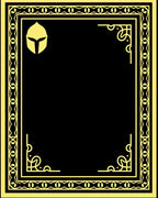 Grecian Gold Helmet Border Rug