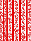 Crimson Swirl Stripes Rug