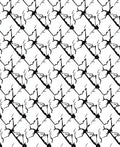 Abstract Black White Jagged Lines Rug