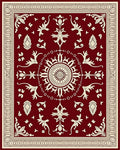 Crimson Ivory Elaborate Medallion Rug