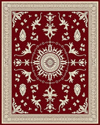 Crimson Ivory Elaborate Medallion Rug
