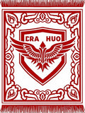 Crimson Crested Eagle Shield Rug
