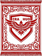Crimson Crested Eagle Shield Rug