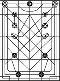 Geometric Black White Soccer Ball Rug