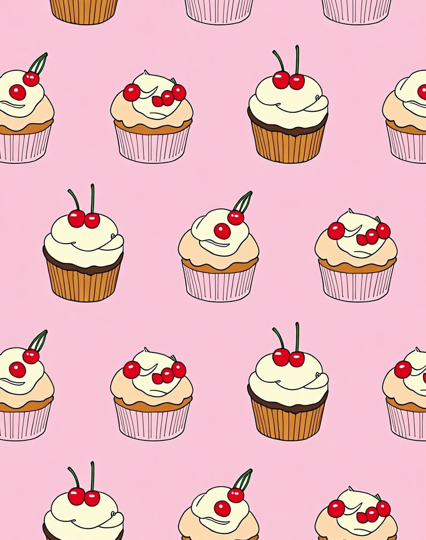 Sweet Cherry Cupcake Collection Rug