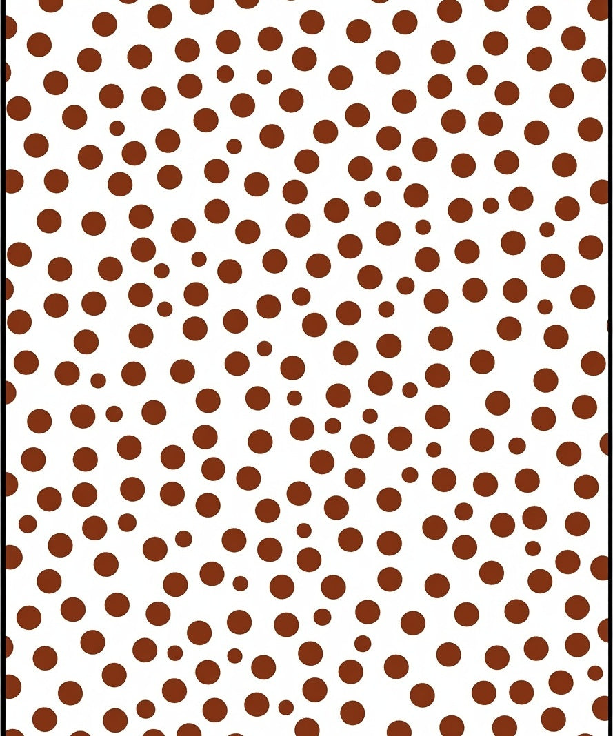 Brown Polka Dot Scattering Rug