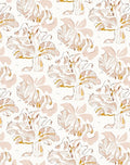Blush Sepia Floral Art Nouveau Rug
