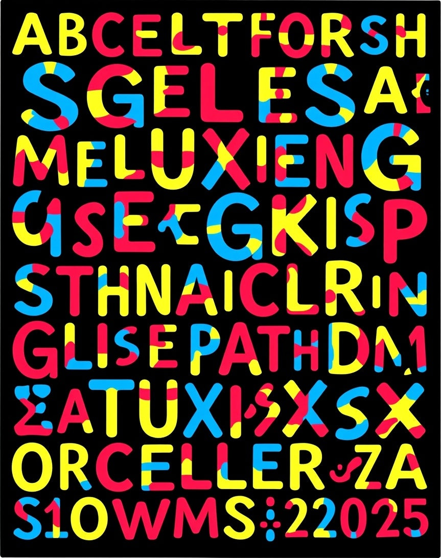 Bold Alphabet Splash Rug
