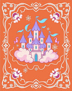 Whimsical Castle on Clouds Rug