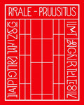 Bold Red Minimalist Geometric Rug