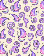 Pastel Swirl and Teardrop Meadow Rug