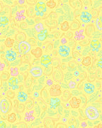 Whimsical Pastel Floral Swirl Art Rug