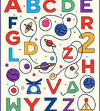 Cosmic Alphabet Planets Planets Orbiting Rug