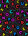 Alphabet Celebration Circleburst Rug