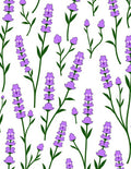 Lavender Floral Botanical Arrangement Rug