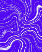 Vibrant White Swirl Amethyst Rug