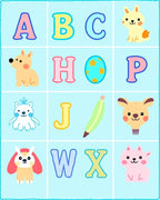 Cute Animals Alphabet Blocks Rug