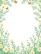 White Daisy Garden Butterfly Accent Rug