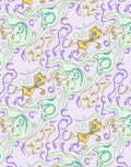 Whimsical Yellow Butterfly Pastel Swirl Rug