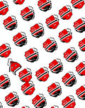 Bold Red Black White Backpack Repeat Rug