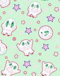 Playful Ghost Stars Floral Mint Rug