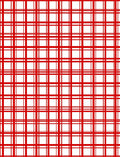 Classic Red White Plaid Checkered Rug