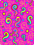 Vibrant Pink Swirl Starburst Rug