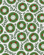 Wreath and Leaf Garland Repeat Rug