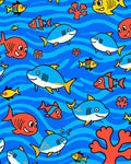 Happy Ocean Life Fish Coral Rug
