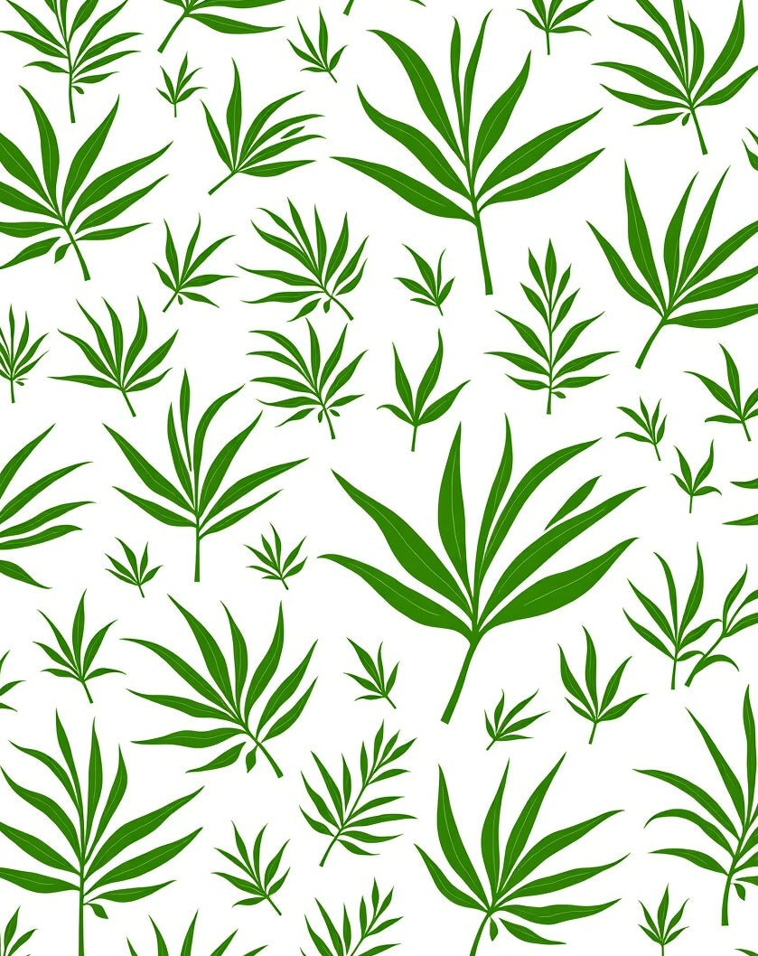 Emerald Green Leafy Canopy Rug