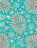 Coral Reef Fish And Foliage Rug