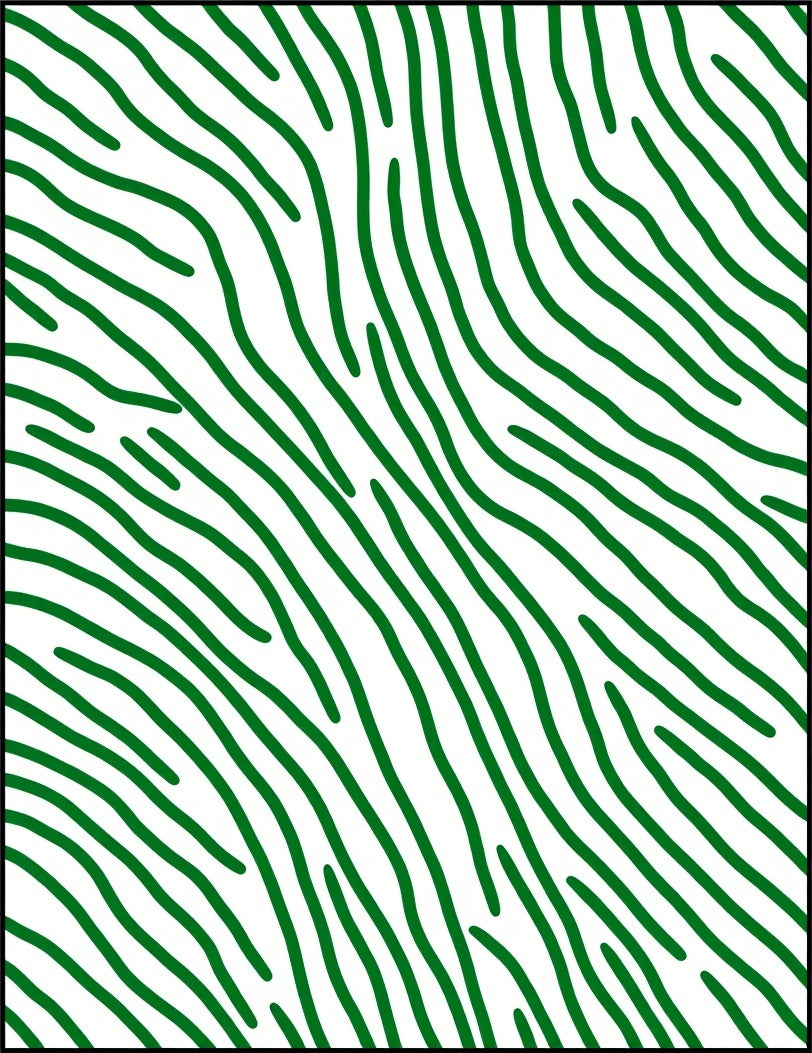 Green Organic Stripe Abstract Rug