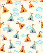 Camp Teepee Sky Clouds Rug