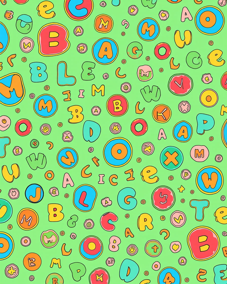 Alphabet Friends Colorful Playful Letters Rug
