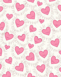 Pink Hearts Bursting With Love Rug